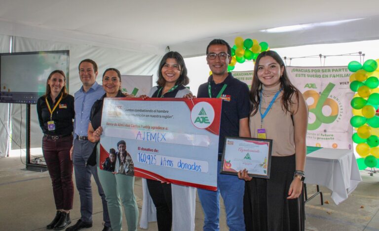 AJEMEX dona para combatir hambre en Puebla y Tlaxcala