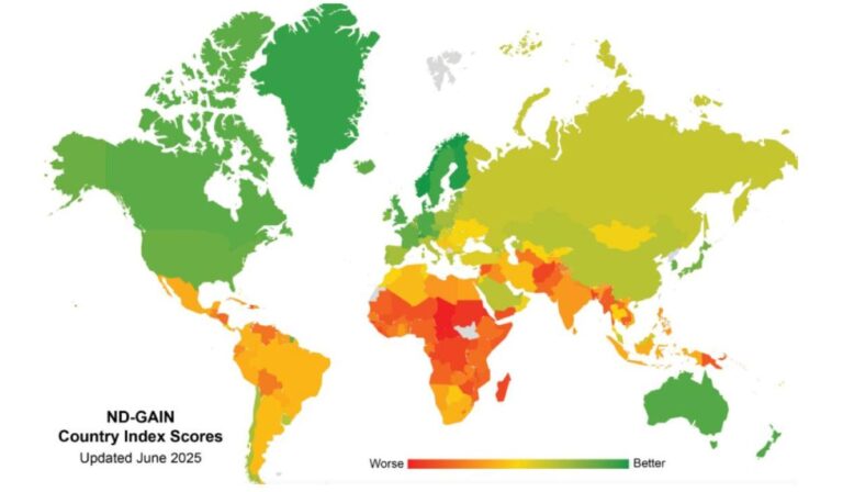 ¿Quién sobrevivirá al cambio climático? Un nuevo mapa revela a los países mejor y peor preparados