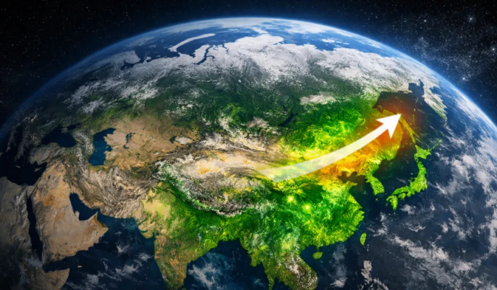 El planeta cambia de lugar: el cinturón verde se desplaza hacia el noreste
