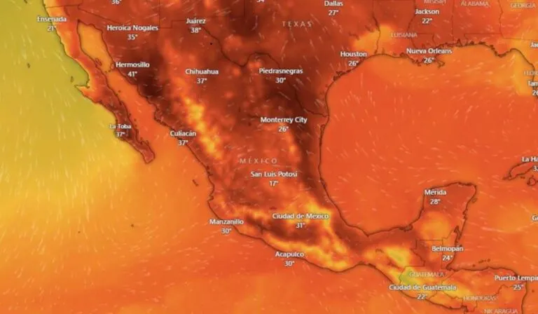 Domo de calor en México: el fenómeno que dispara temperaturas extremas en casi todo el país