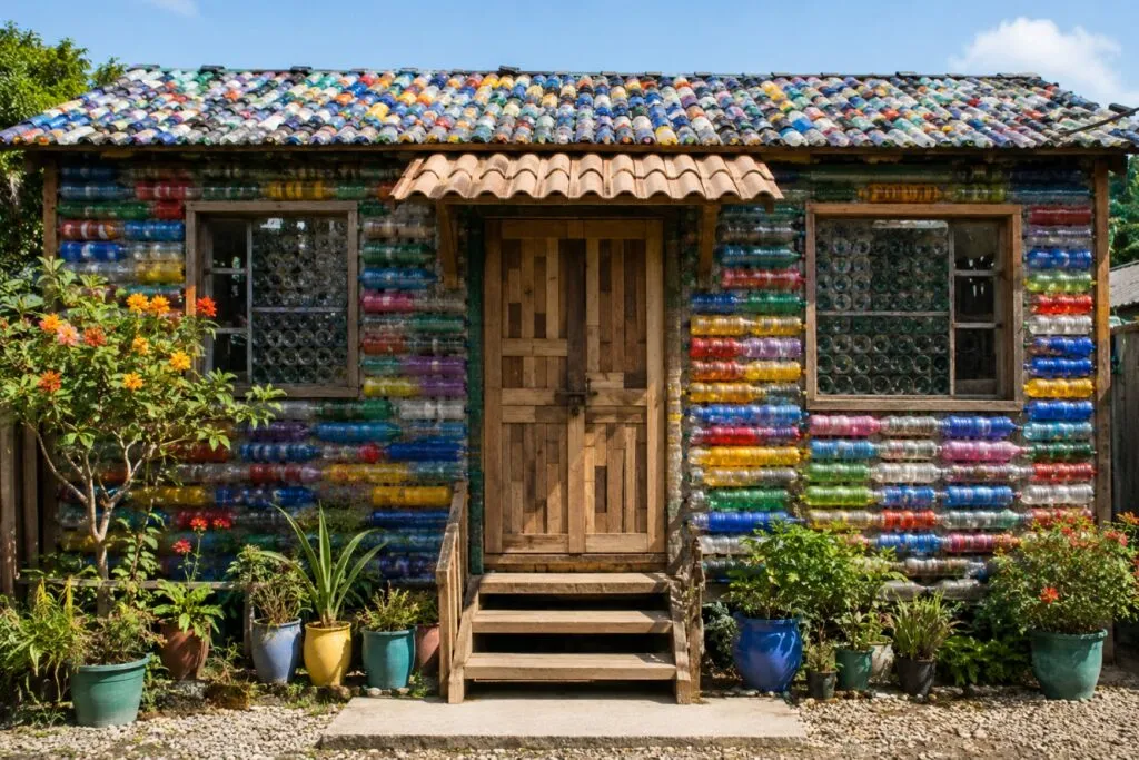 Casa de plástico reciclado en Costa Rica muestra una alternativa de vivienda sostenible basada en economía circular