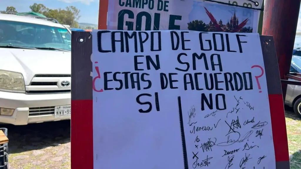 Campo de golf proyectado en San Miguel de Allende genera preocupación por la disponibilidad de agua