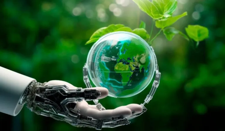 Impacto ambiental de la inteligencia artificial relacionado con centros de datos, consumo eléctrico, agua y crecimiento tecnológico.